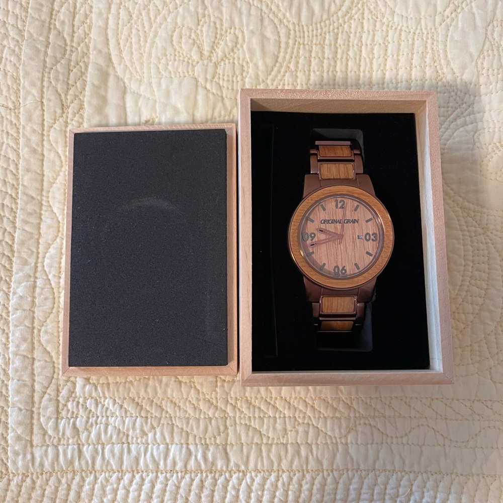 Original Grain Men’s Whiskey Espresso Watch